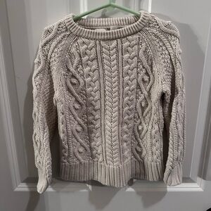 Gap Lids  Cable Knit Sweater - Cream - Sz  XS